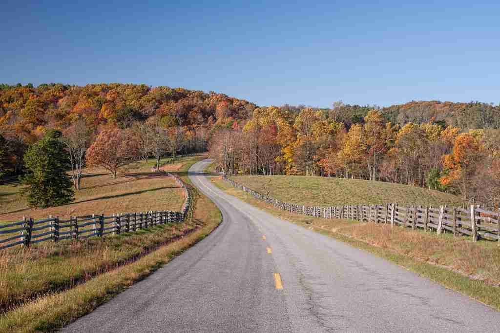 post and rail fences blue ridge parkway