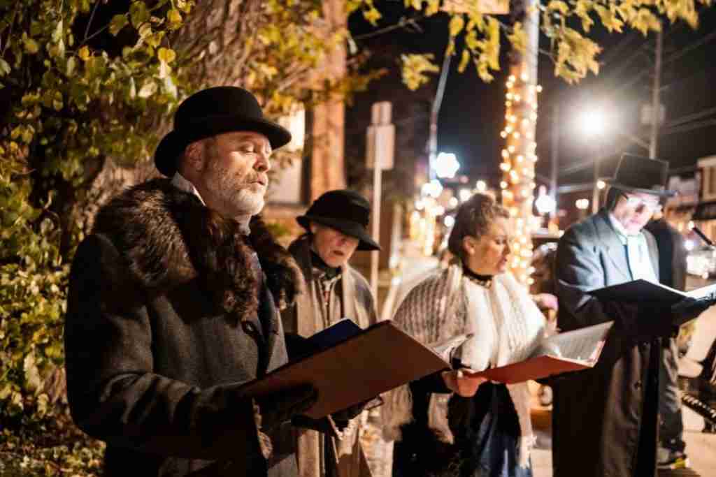 Christmas carolers