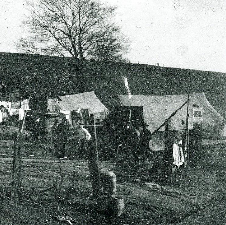 Tent camp housing families displaced during the Paint Creek and Cabin Creek strike